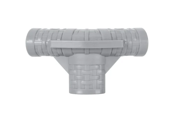 Steel Pro MAX Round Above Ground Pool T-Connector Replacement, Light Gray