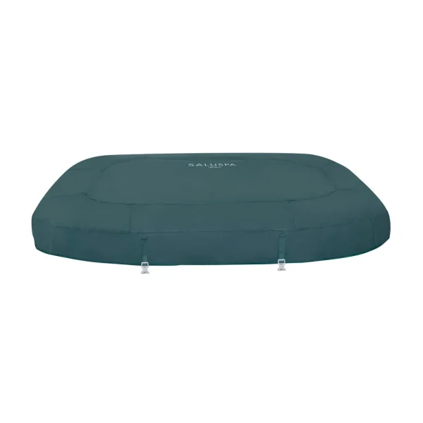 SaluSpa 71" x 71" x 26" Ibiza EnergySense AirJet Hot Tub Top Leatheroid Cover, Dark Green