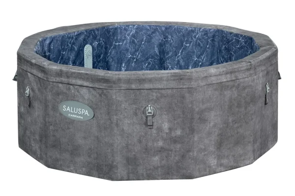 SaluSpa 67" x 25.5" Carrara AirJet ThermaCore Hot Tub Liner Replacement, Gray Marble