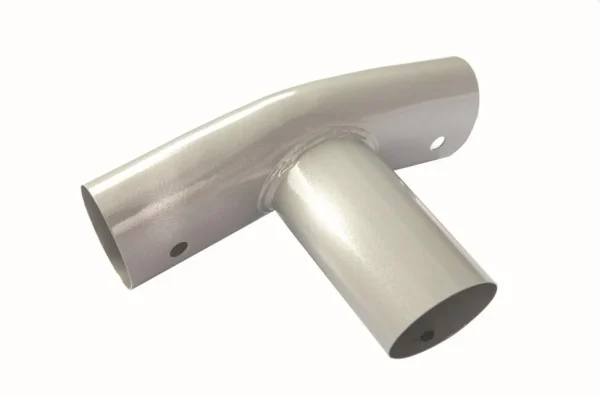 Power Steel and Steel Pro MAX Oval Above Ground Pool T-Connector F Replacement, Light Gray