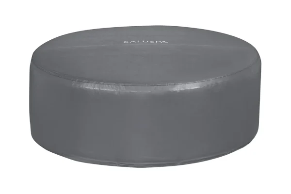 SaluSpa and Coleman 71" x 26" Round EnergySense Inflatable Hot Tub Cover, Gray