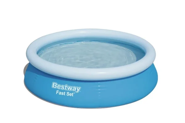 Fast Set 10' x 26" Round Above Ground Pool Liner Replacement, Blue