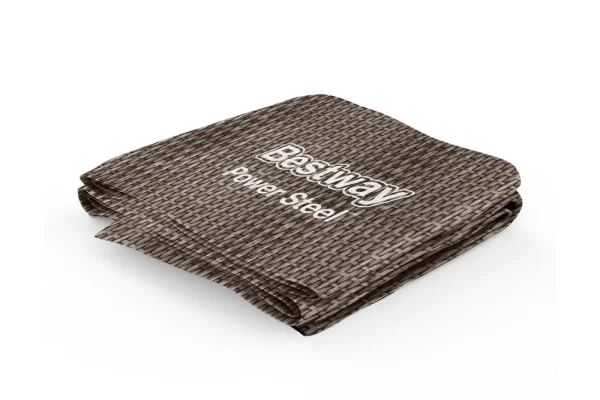 Power Steel Swim Vista Series 17' x 10' x 42" Oval Above Ground Pool Liner Replacement, Brown