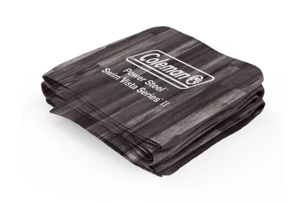 Coleman Power Steel Swim Vista Series 20' x 10' x 48" Oval Above Ground Pool Liner Replacement, Wood Print