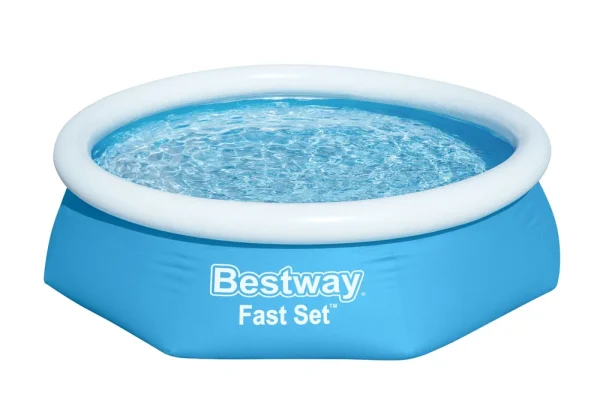 Fast Set 8' x 26" Round Above Ground Pool Liner Replacement, Blue