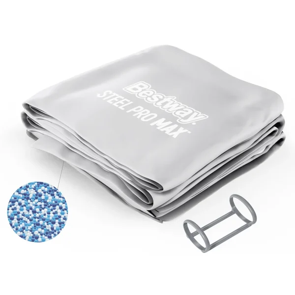 Steel Pro Max 24' x 52" Round Above Ground Pool Liner Replacement, Gray